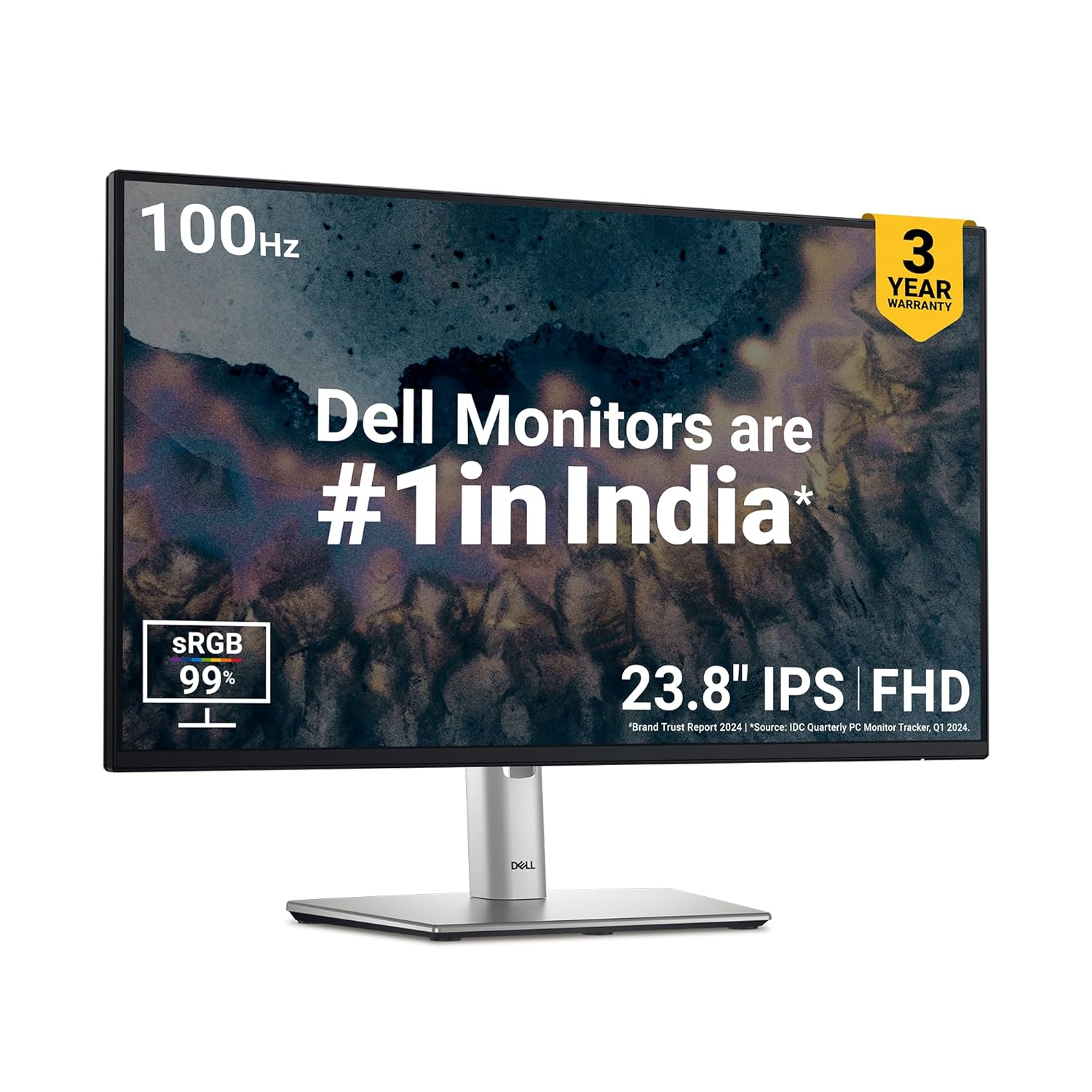 Computer Peripherals Moniter DELL 24 INCH P2425H MONITOR IPS FHD|100HZ| 99% SRGB– Vishal Peripherals