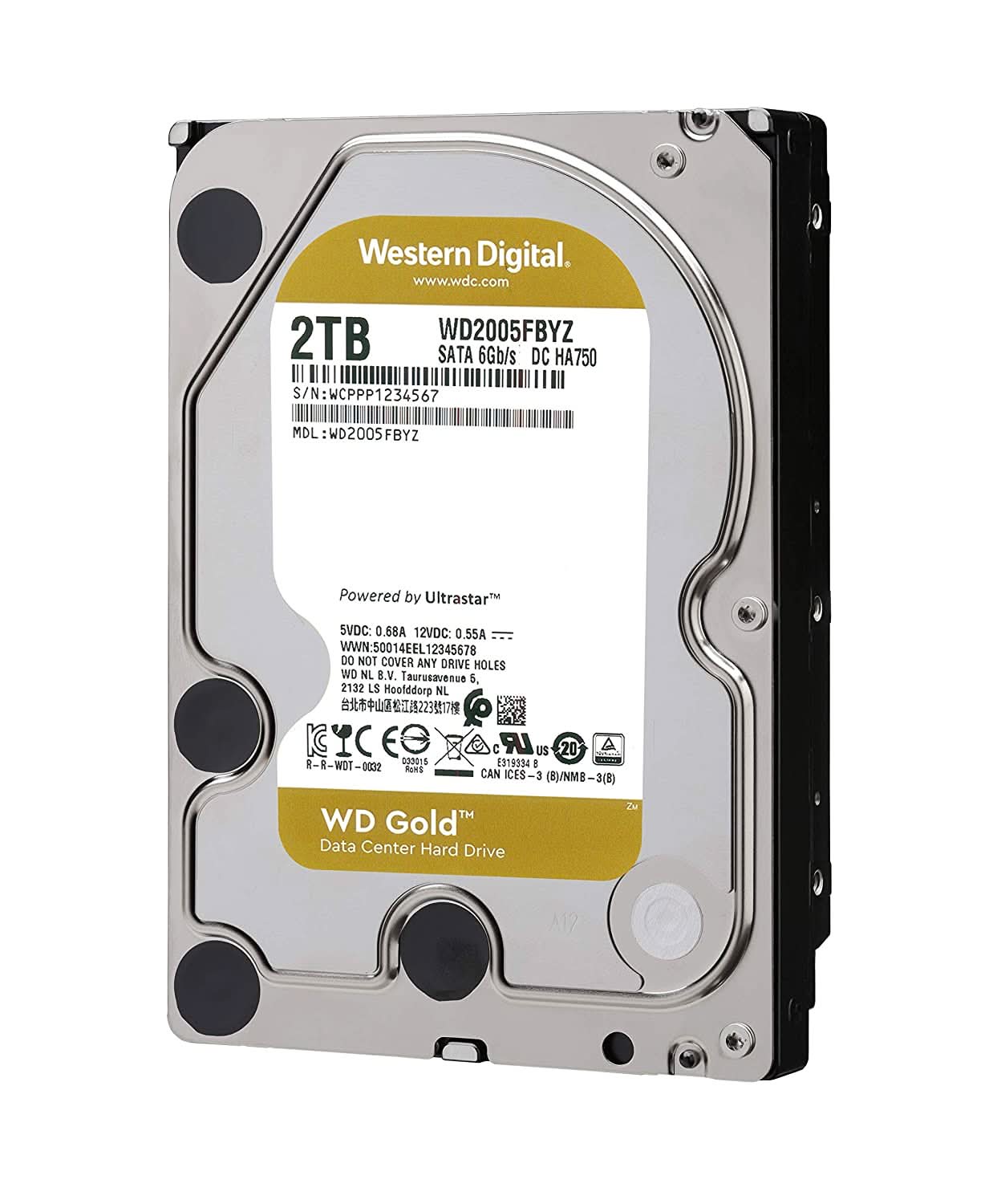 WESTERN DIGITAL GOLD 2TB INTERNAL SATA HARD DRIVE