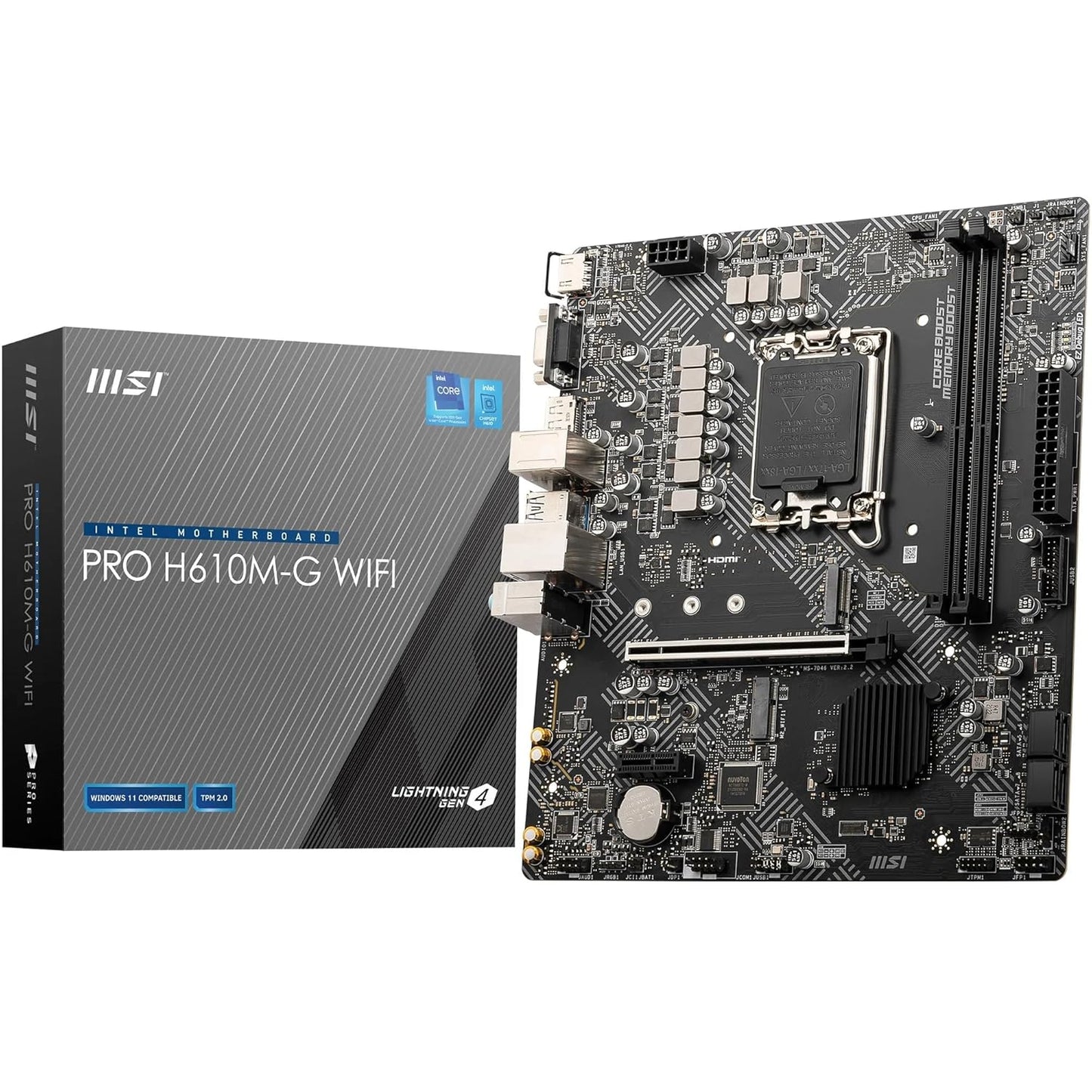 MSI PRO H610M-G WIFI DDR5 MOTHERBOARD