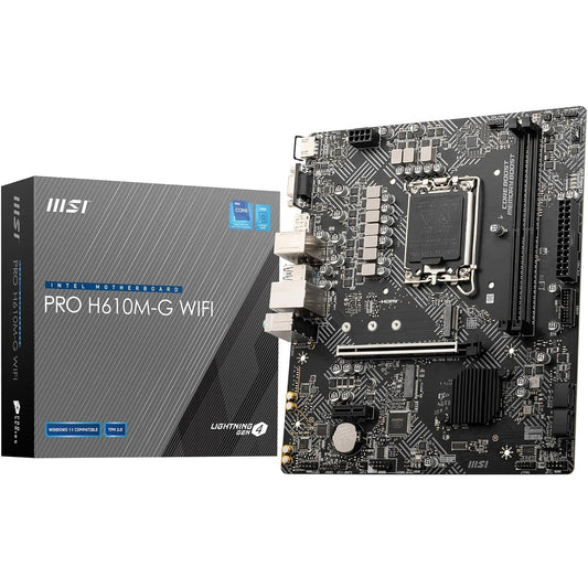 MSI PRO H610M-G WIFI DDR5 MOTHERBOARD