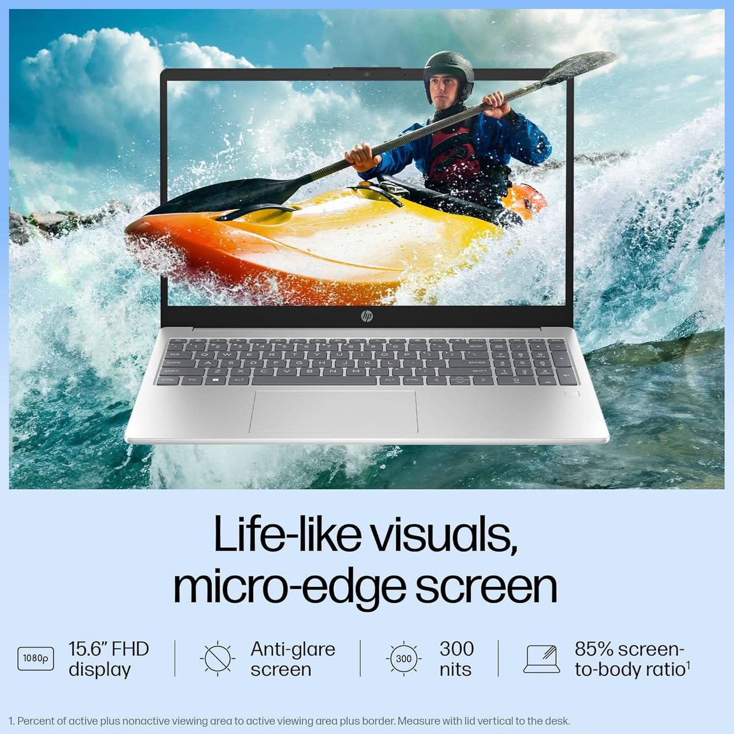 HP 15, Intel Core Ultra 5 125H Laptop (16GB DDR5,512GB SSD) IPS, Anti-Glare, Micro-Edge, 15.6''/39.6cm, FHD, Win11,M365 Basic(1yr),Office Home24, Silver,1.65kg, FHD Camera w/Shutter,Backlit, fd1254TU