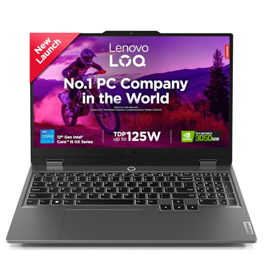 LENOVO LOQ 2024 INTEL CORE I5-12450HX 15.6 INCH (39.6CM) 144HZ 300NITS FHD IPS GAMING LAPTOP (24GB/512GB SSD/WIN 11/NVIDIA RTX 3050 6GB GRAPHICS/1YR ADP FREE/MSO 21/3 MON GAME PASS/GREY/2.4KG), 83GS0098IN