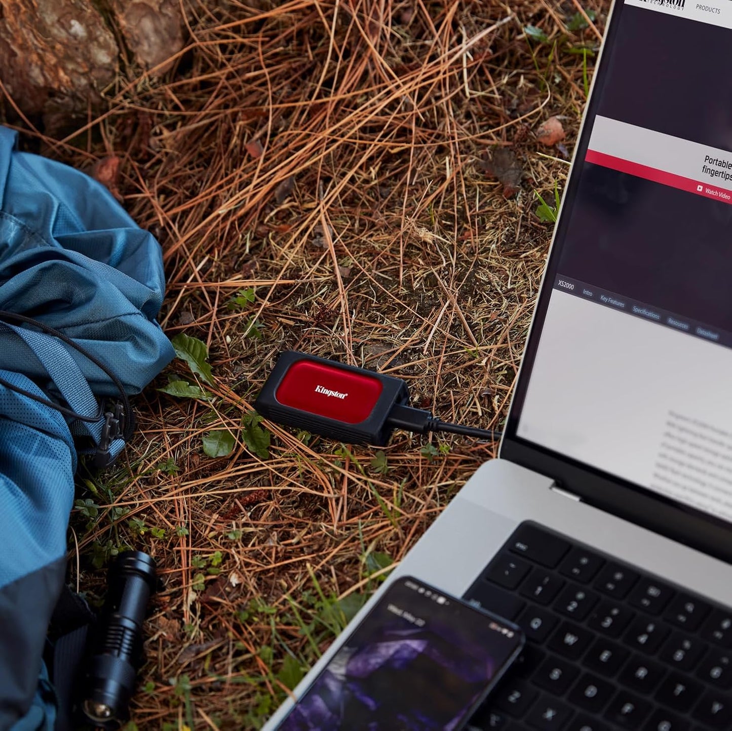 KINGSTON XS1000 2TB PORTABLE SSD RED| POCKET-SIZED | USB 3.2 GEN 2 | EXTERNAL SOLID STATE DRIVE | UP TO 1050MB/S | SXS1000R/2000G