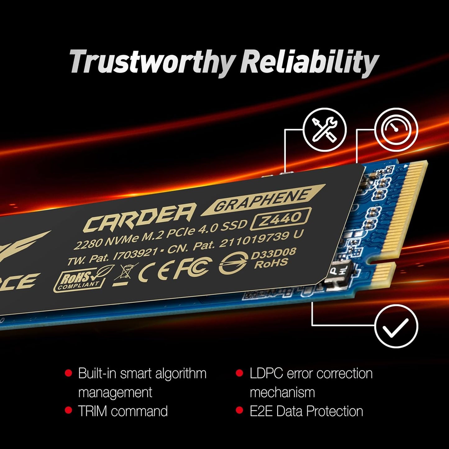 TEAMGROUP CARDEA ZERO Z440 2TB M.2 NVME GEN4 INTERNAL SSD