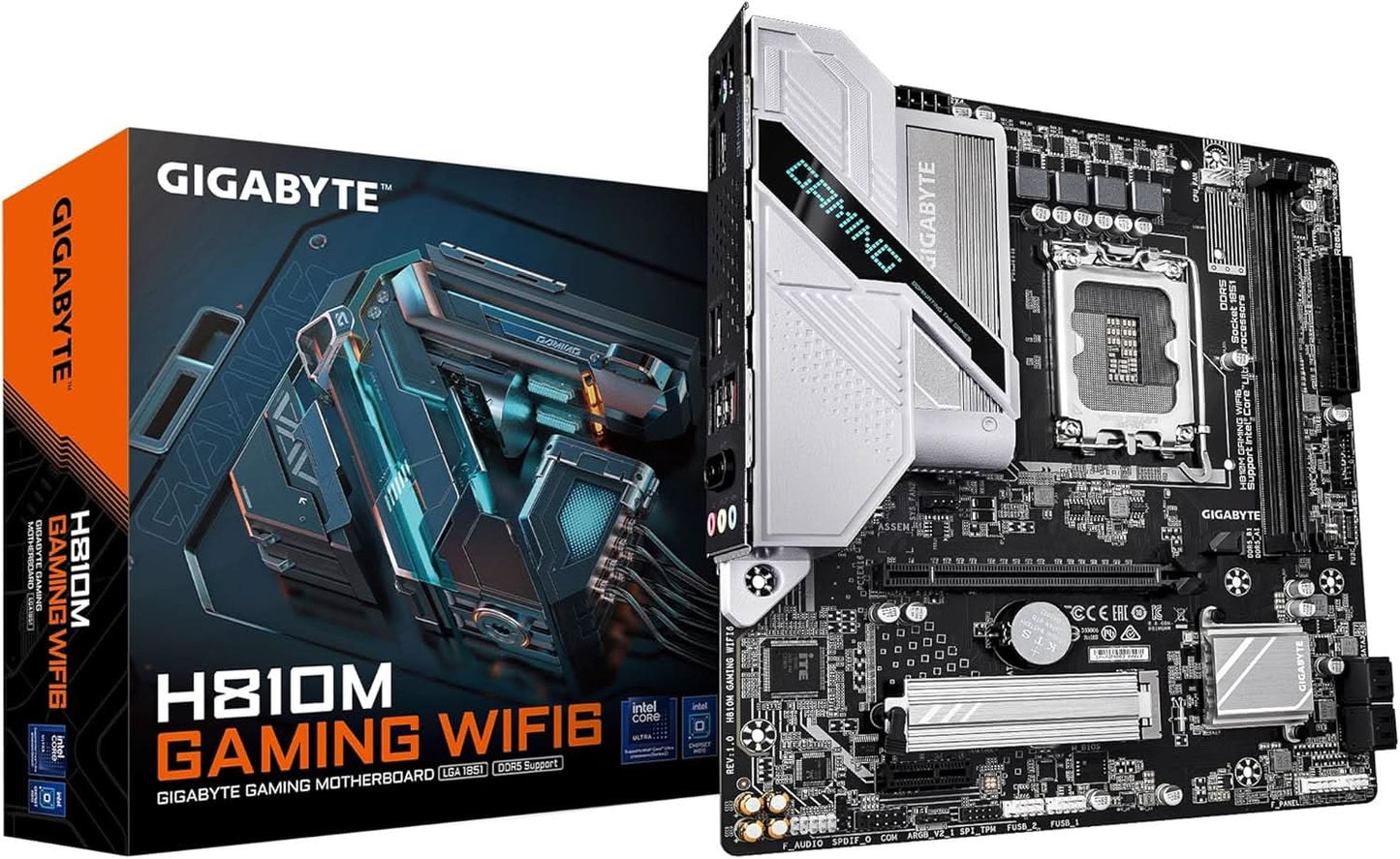 GIGABYTE H810M Gaming WIFI6 Intel Core Ultra (Series 2) LGA 1851 Motherboard