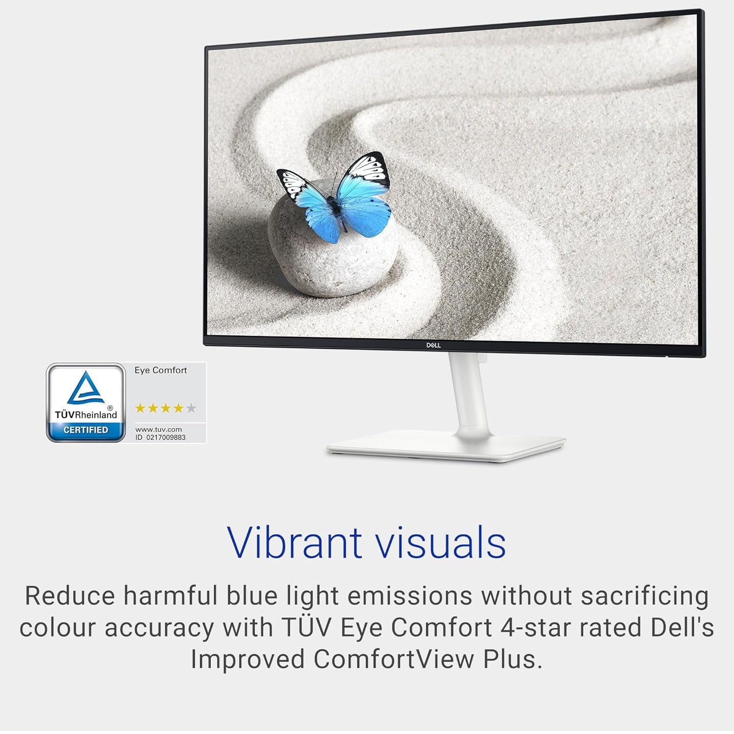 DELL-S2425H-GREY 60.47CM (23.8 INCH) FHD MONITOR 1920X1080 AT 100HZ, BUILT-IN 5W DUAL SPEAKER, RESPONSE TIME: 4MS (EXTREME), 99% SRGB (TYPICAL), FICKER FREE, BRIGHTNESS: 250 CD/M2 (TYPICAL), PORTS: 2XHDMI