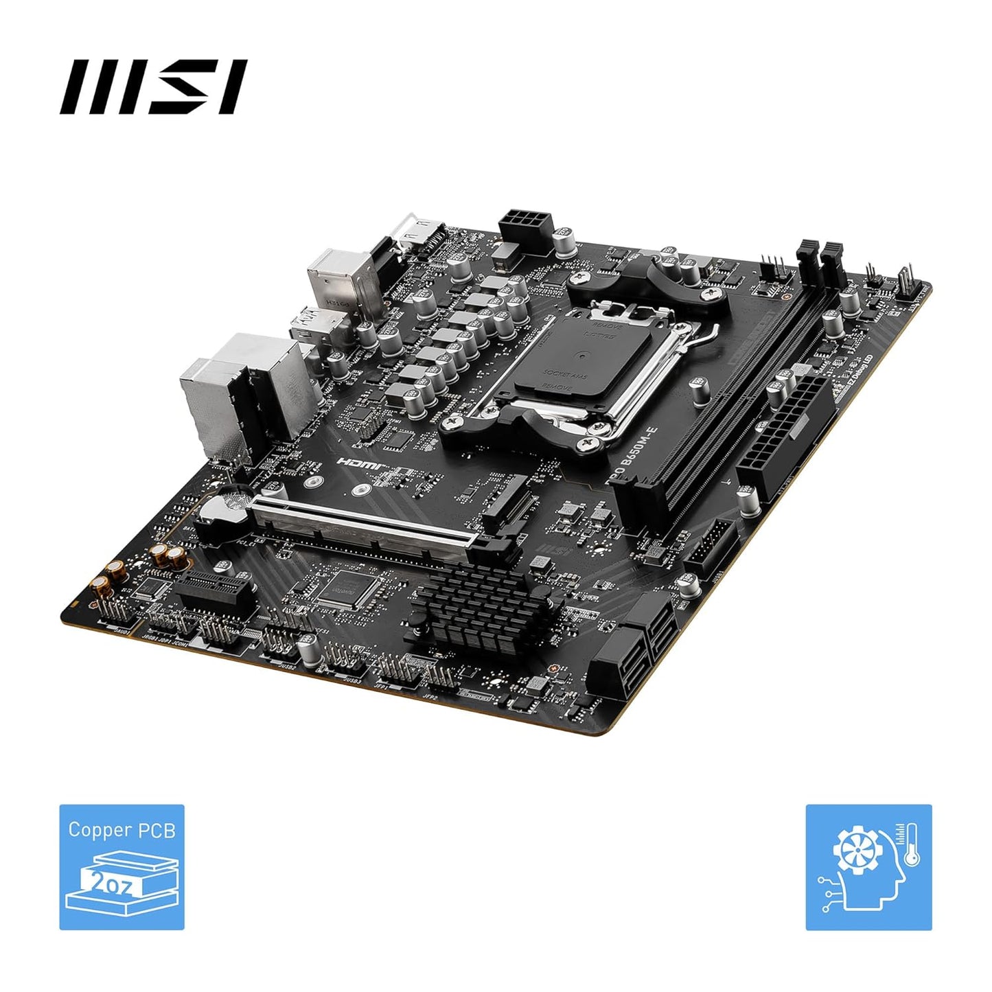 MSI PRO B650M-E DDR5 M-ATX MOTHERBOARD