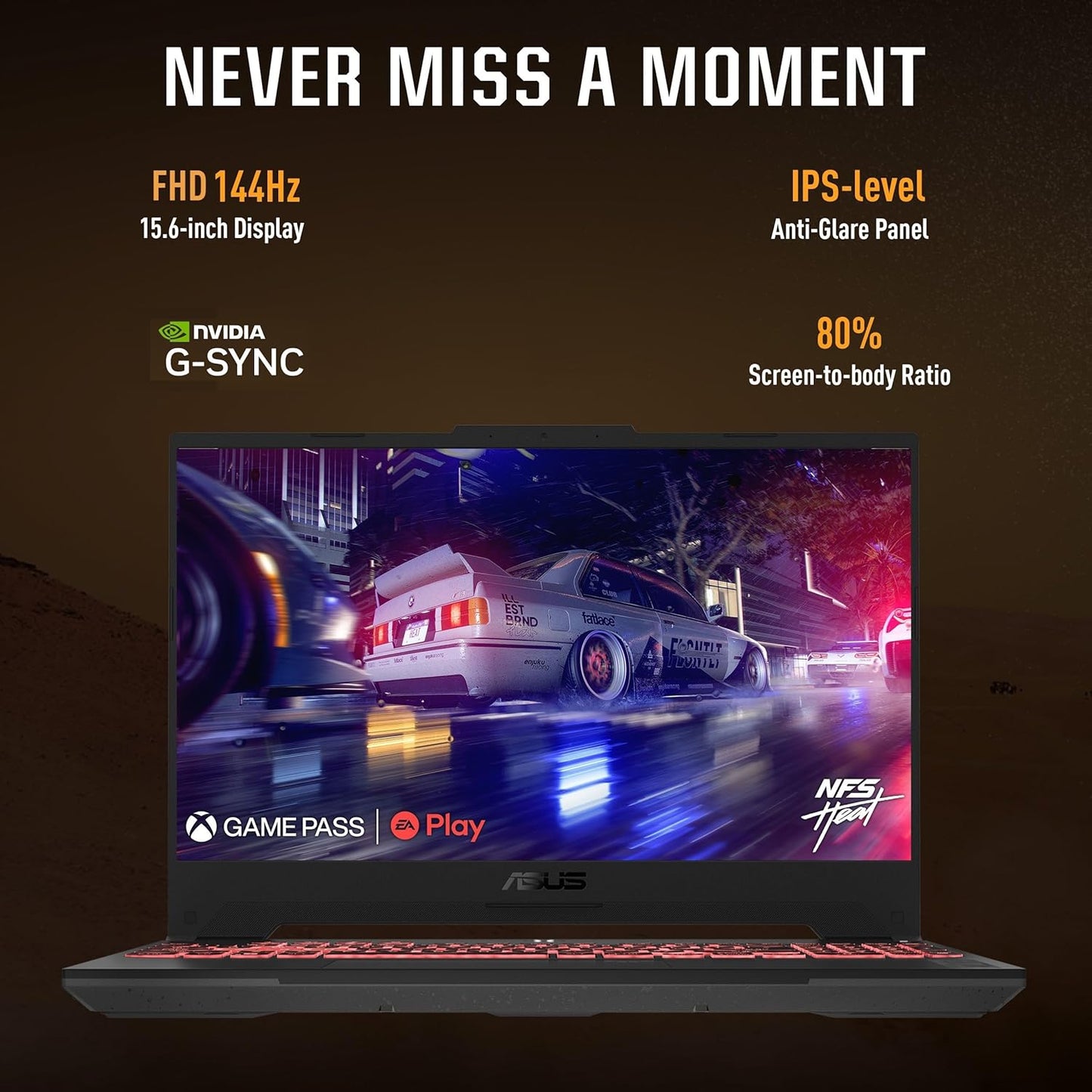 ASUS TUF GAMING A15, GAMING LAPTOP, AMD RYZEN 9 8945H, RTX 4070 GRPH (16GB/1TB/39.62 CMS (15.6) FHD/WIN 11 HOME) FA507UI-LP066WS
