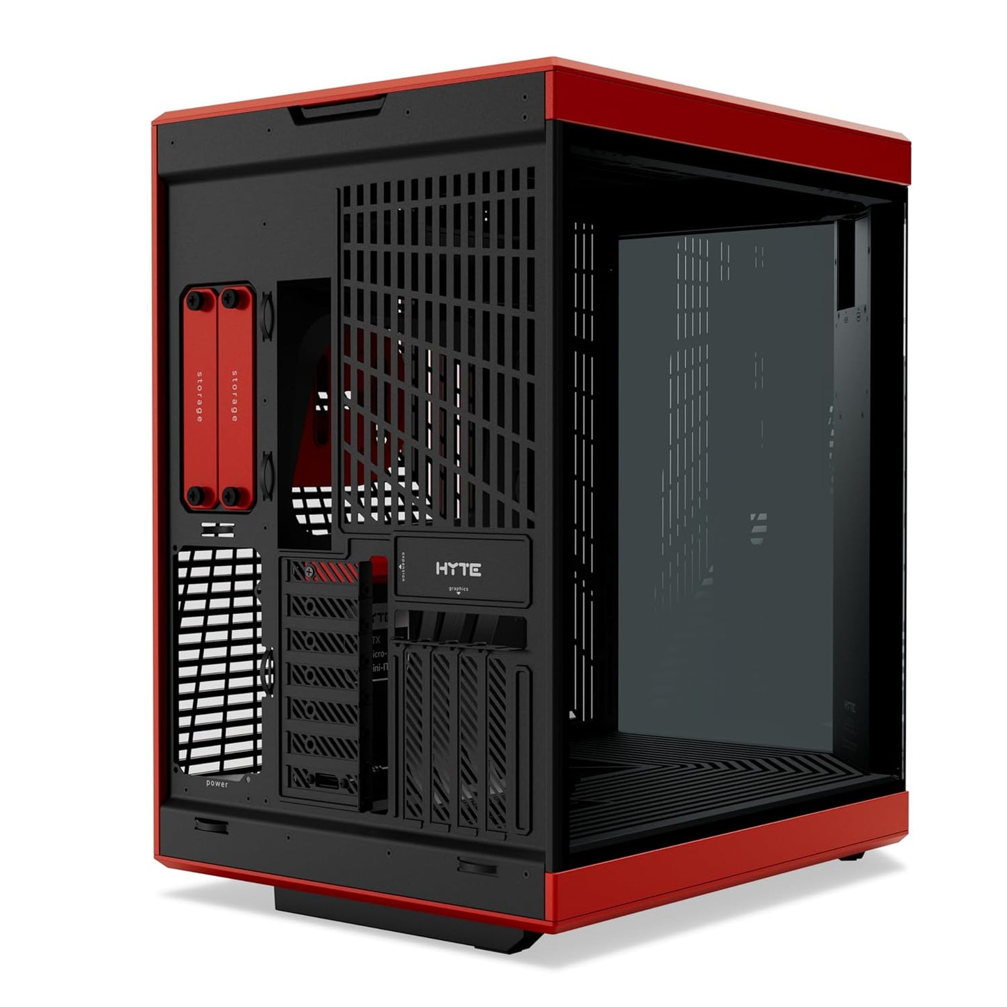 HYTE Y70 (E-ATX) MID TOWER CABINET (BLACK AND RED)