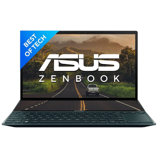 ASUS ZenBook Duo 14 (2021) Dual Screen Laptop, 14-inch (35.56 cm) FHD, Intel Core i5-1155G7 11th Gen, (8GB/512GB SSD/Windows 11/Office 2021/Iris Xe Graphics/Blue/1.62 Kg), UX482EAR-KA501WS