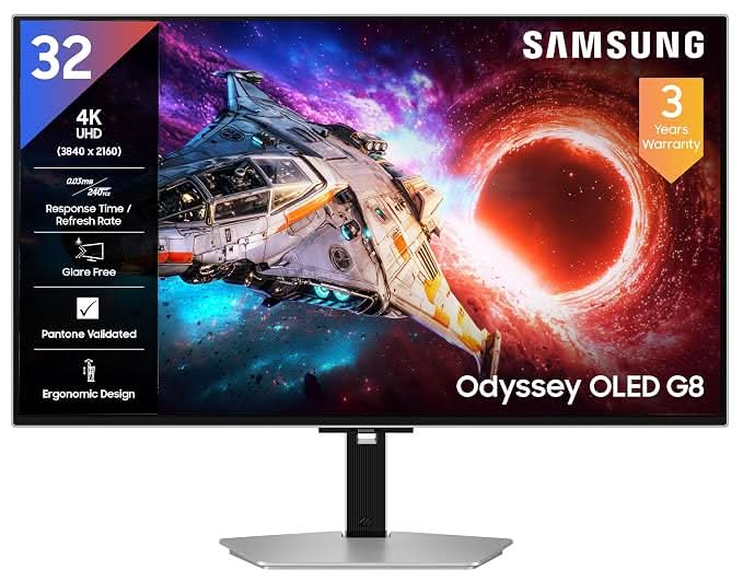 Samsung Odyssey LS32HG800 32 Inch OLED G8 Gaming Monitor