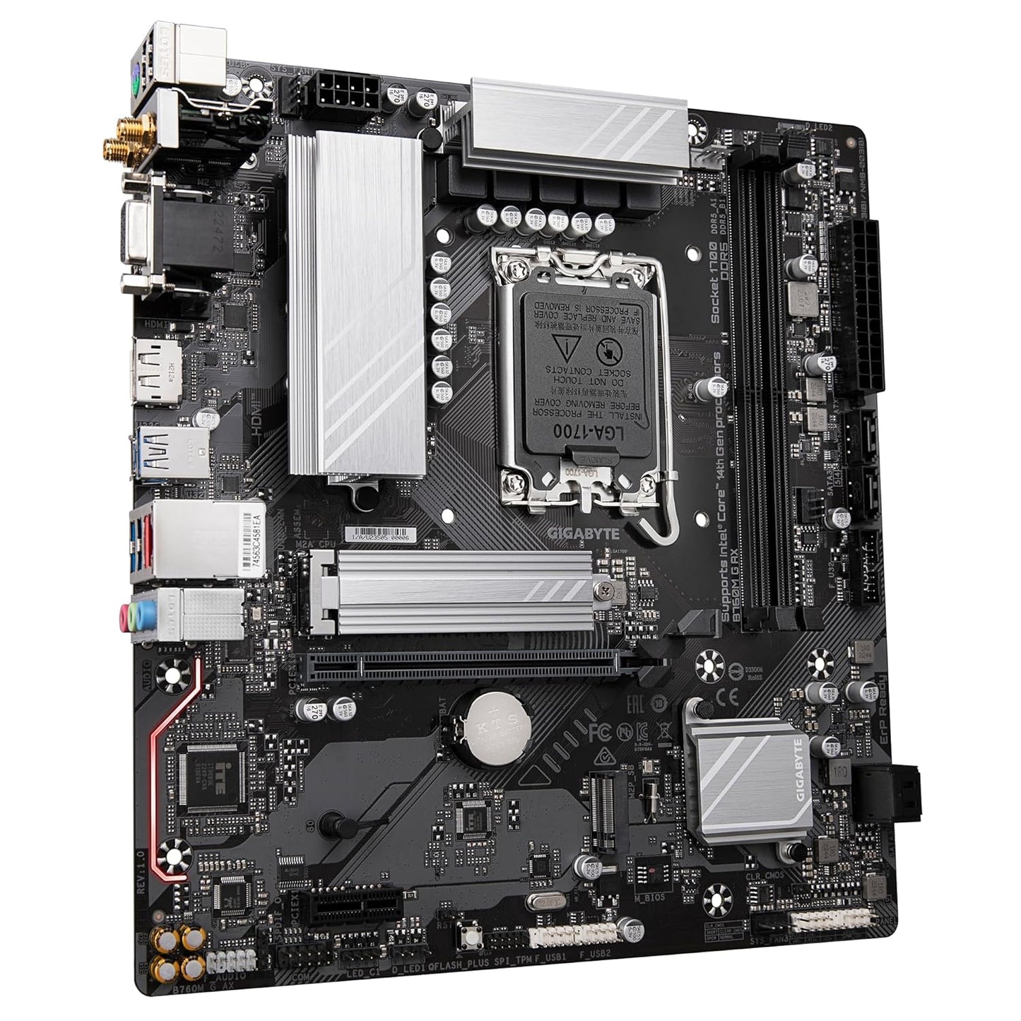 GIGABYTE B760M GAMING AX DDR5 MICRO ATX LGA1700 DDR5 MOTHERBOARD
