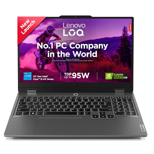 LENOVO LOQ 83LK0031IN [CI5-12450HX 12TH GEN/12GB/512GB SSD/WIN11 HOME/15.6"/4GB-RTX2050 GRAPHICS /1 YEAR(S)/GREY]