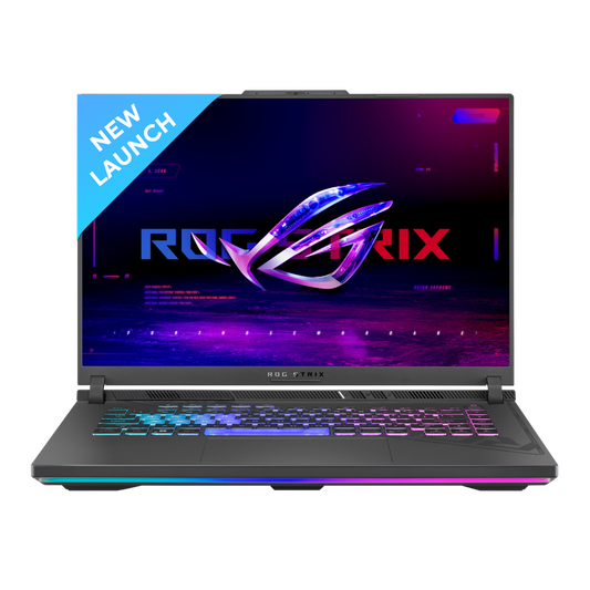 ASUS ROG STRIX G16 I7-13650HX/ RTX4050- 6GB/ 16GB DDR5 (2 X 8GB SLOT)/ 1T SSD (GEN4)/ 16.0 WUXGA-165HZ, 250NITS/B,SRGB 100%/ BACKLIT KB- 4 ZONE RGB/ 90WHR/ WIN 11/ OFFICE H&S 2021/ MCAFEE(1 YEAR)/ 1C-GRAY LAPTOP G614JU-N3200WS