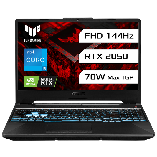 ASUS TUF GAMING F15, GAMING LAPTOP, 11TH GEN INTEL CORE I5-11400H, RTX 2050 GRPH (16GB/512GB/39.62 CMS (15.6) FHD/WINDOWS 11 HOME) FX506HF-HN025W