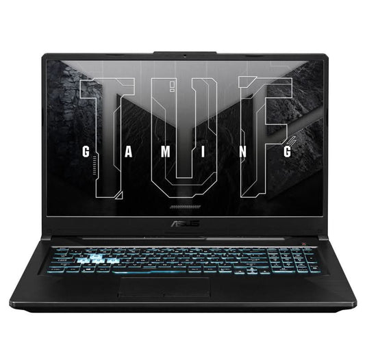 ASUS TUF GAMING F17 I5-11400H/ RTX2050- 4GB GDDR6/ 8GB/ 512GB SSD/ 17.3 FHD-144HZ/ BACKLIT KB- 1 ZONE RGB/ 48WHR/ WIN 11/ OFFICE H&S 2021/ MCAFEE(1 YEAR)/ 2B-GRAPHITE BLACK LAPTOP FX706HF-HX018WS