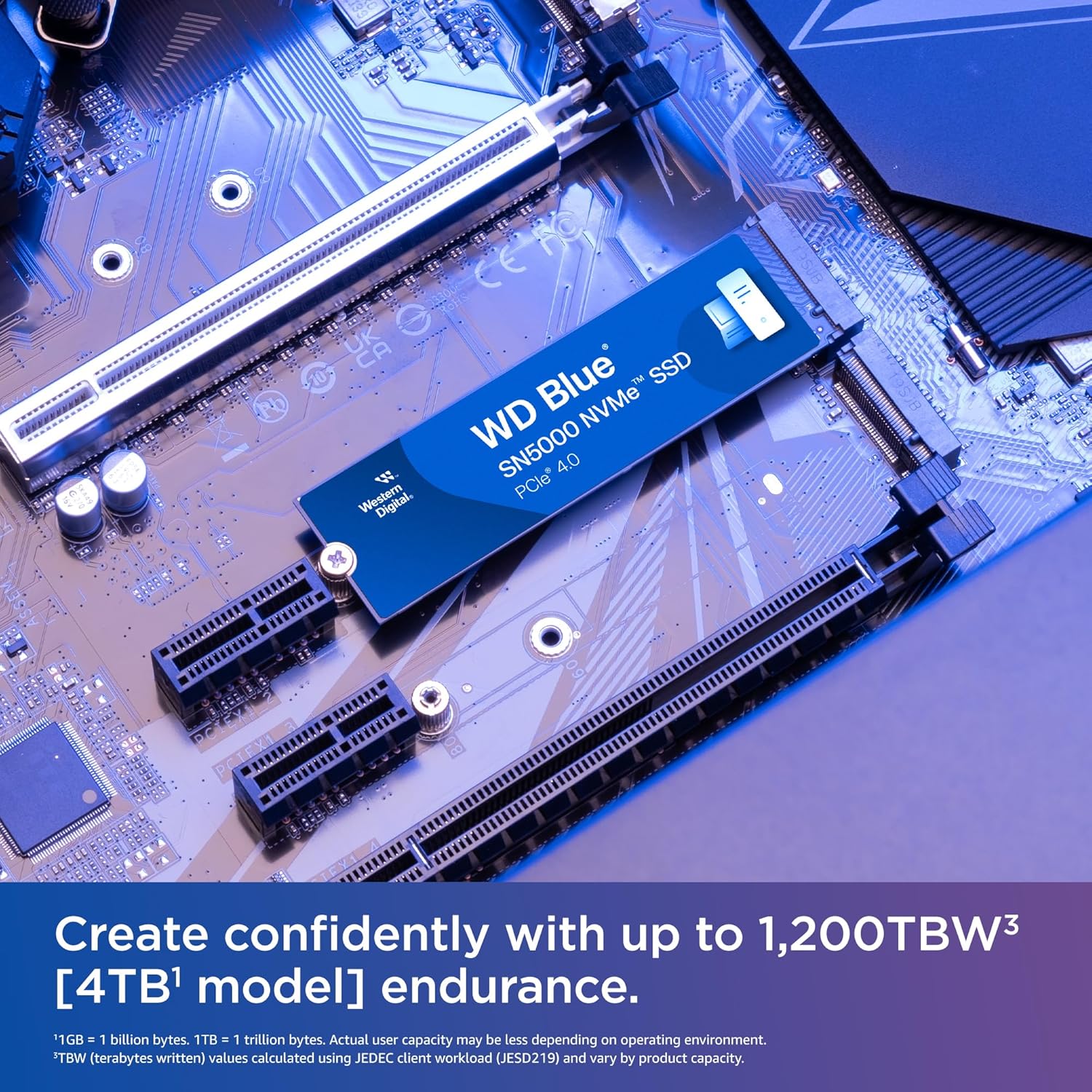 WESTERN DIGITAL BLUE SN5000 NVME 1TB, UPTO 5150MB/S R, 4900MB/S W, 5Y
