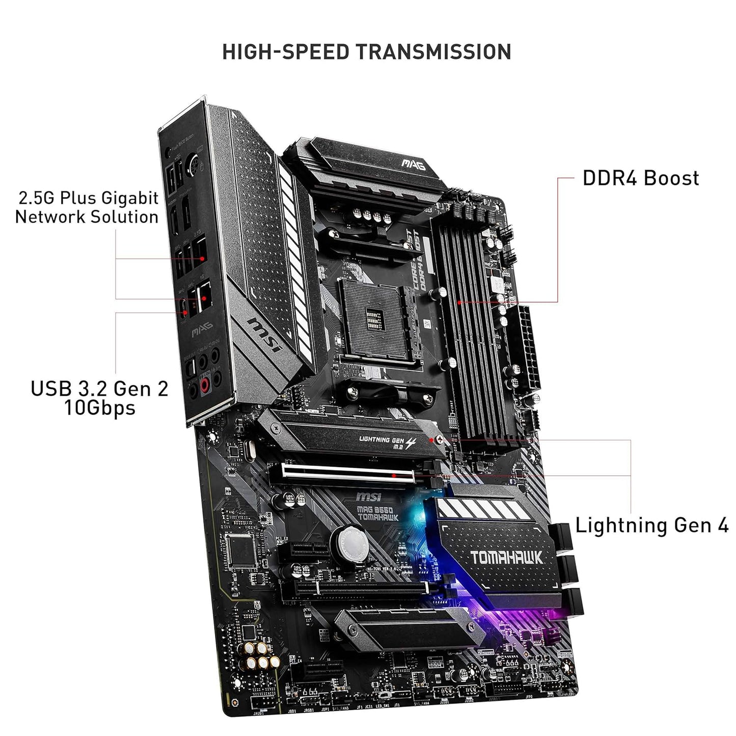 MSI MAG B550 TOMAHAWK AMD AM4 MOTHERBOARD