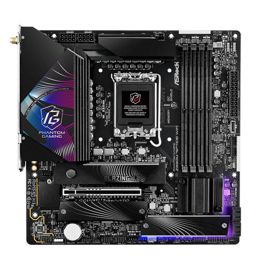 ASRock Phantom Gaming Z890M Riptide WiFi 6E DDR5 Micro ATX Motherboard