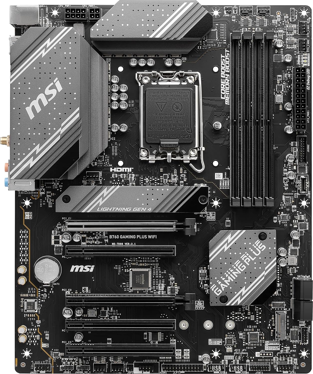 MSI B760 GAMING PLUS WIFI MOTHERBOARD