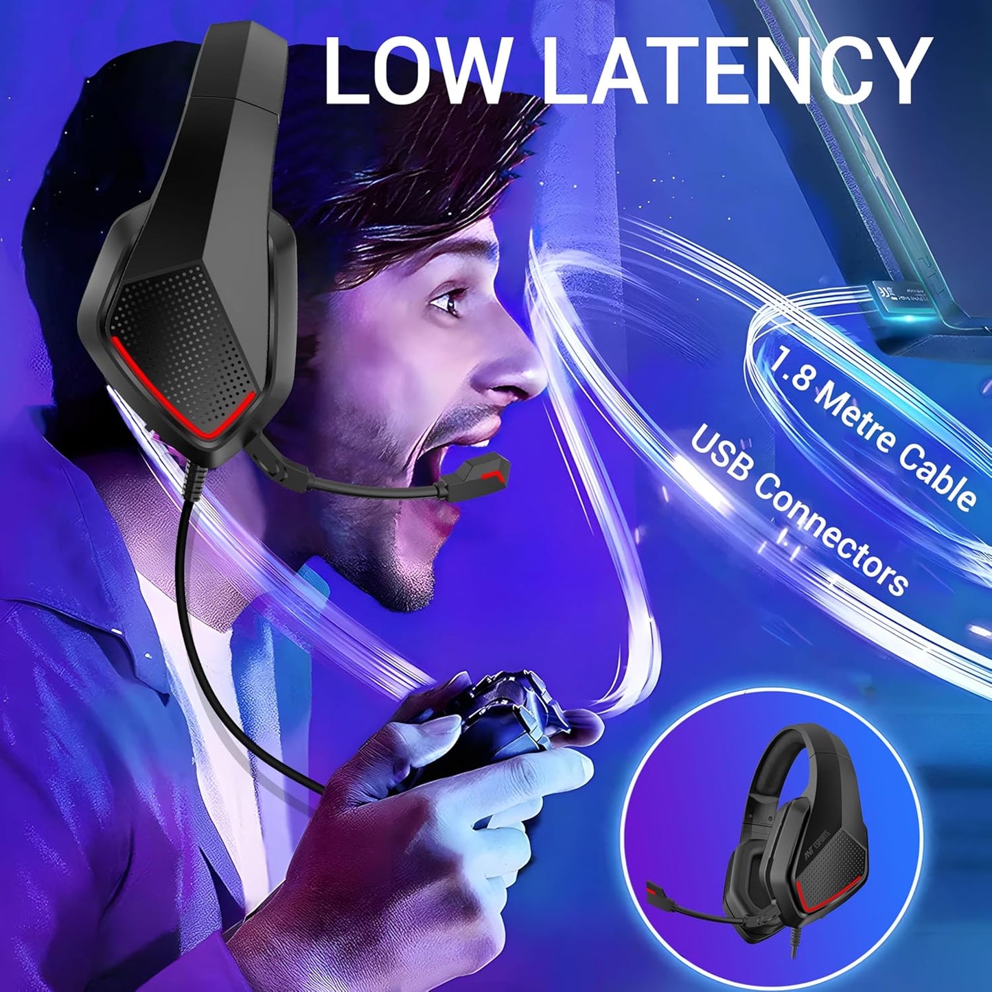 Ant Esports H590 Wired Gaming Headset