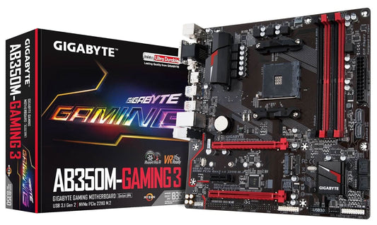 GIGABYTE GA-AB350M-Gaming 3 AM4 AMD B350 Micro ATX DDR4 Motherboard