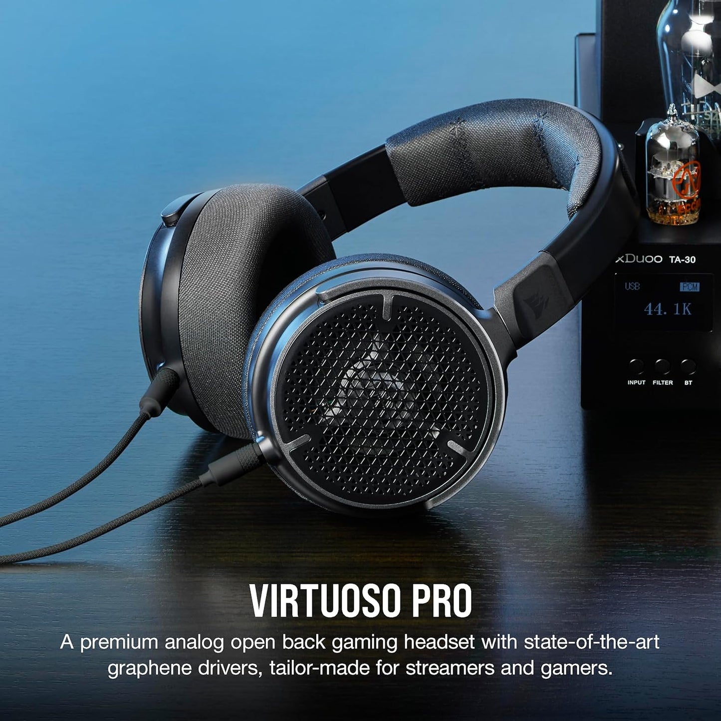 CORSAIR VIRTUOSO PRO OPEN BACK STREAMING/GAMING HEADSET - CARBON