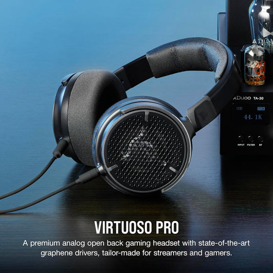 CORSAIR VIRTUOSO PRO OPEN BACK STREAMING/GAMING HEADSET - CARBON