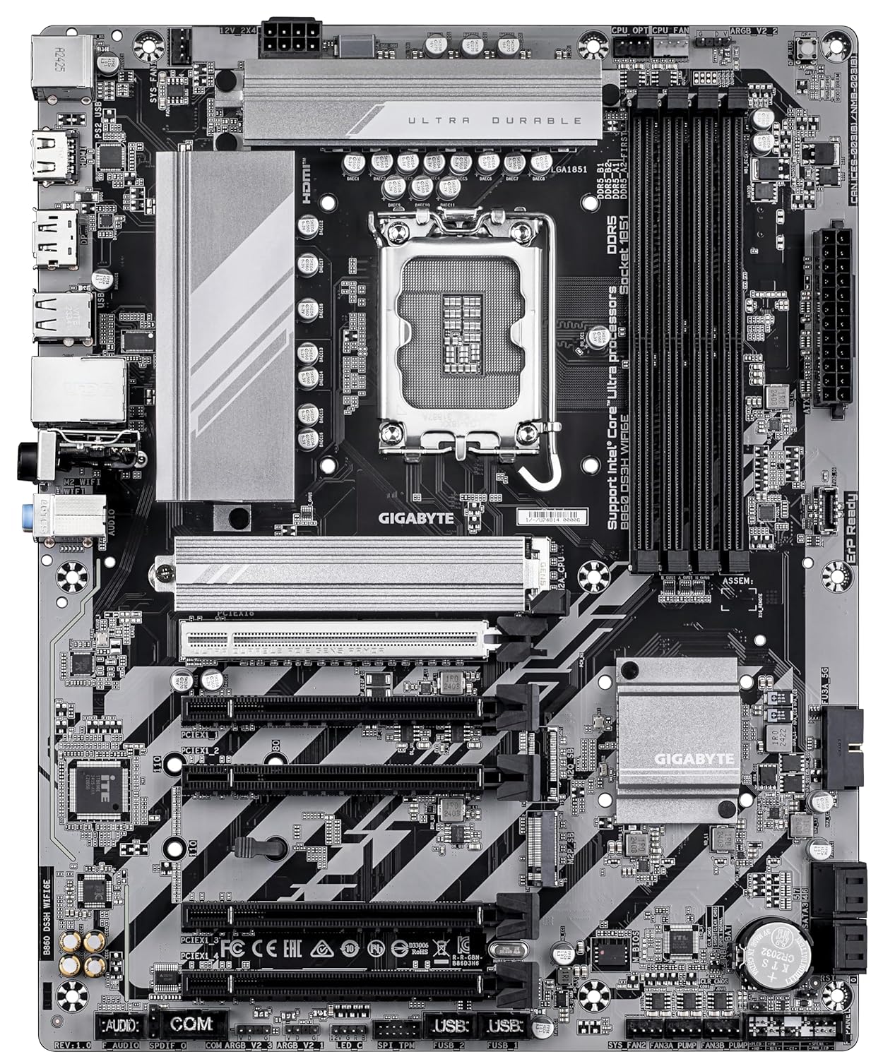 GIGABYTE B860M DS3H WIFI6E MICRO-ATX MOTHERBOARD