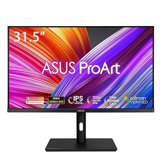 ASUS ProArt PA328QV 32 Inch WQHD PC Screen IPS Panel Monitor