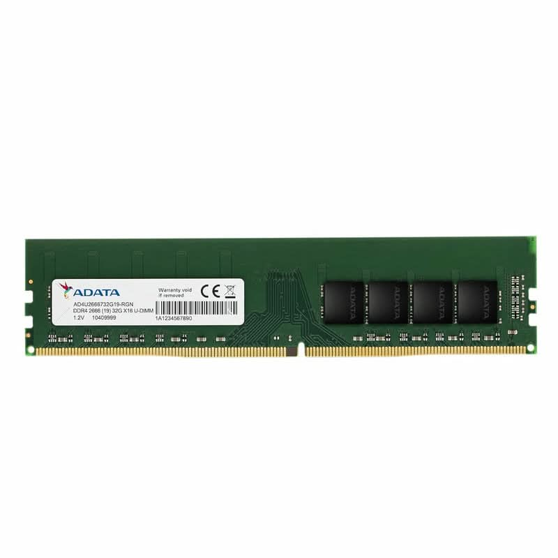 ADATA 4GB (1 * 4 GB) DDR4 2666 MHZ U-DIMM CL 19-19-19 DESKTOP MEMORY RAM - AD4U26664G19-RGN