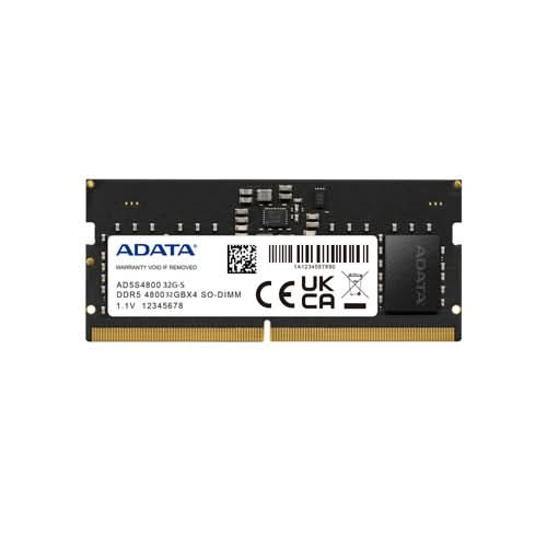 ADATA 32GB DDR5 4800 MHZ SO-DIMM LAPTOP MEMORY CL40 AD5S480032G-S