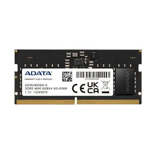 ADATA 8GB 4800MT/S DDR5 SO-DIMM LAPTOP RAM ( AD5S48008G-S )