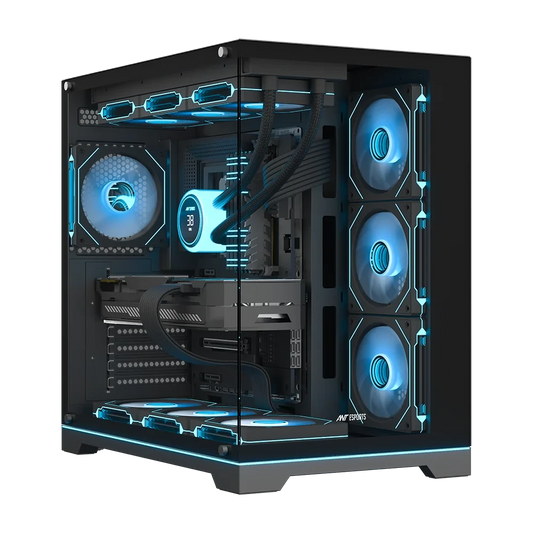 ANT Esports Crystal X7 Pro Max ATX Mid Tower Gaming Cabinet