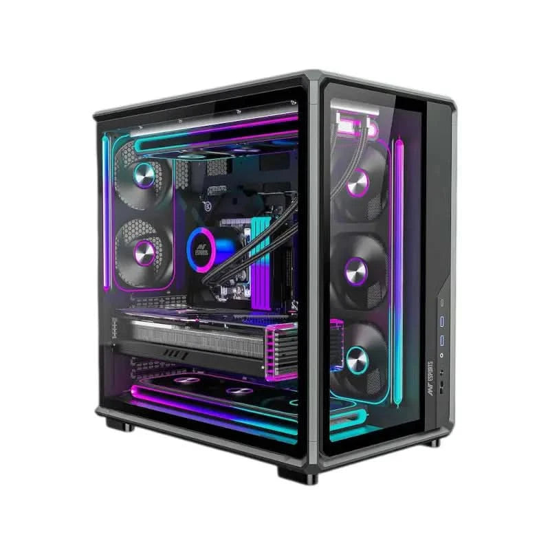 ANT Esports Crystal X8 Frame ATX Mid Tower Gaming Cabinet