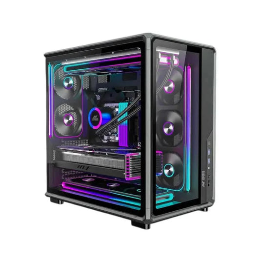 ANT Esports Crystal X8 Frame ATX Mid Tower Gaming Cabinet