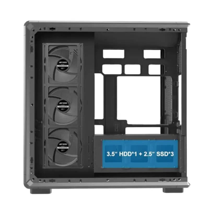 ANT Esports Crystal X8 Frame ATX Mid Tower Gaming Cabinet