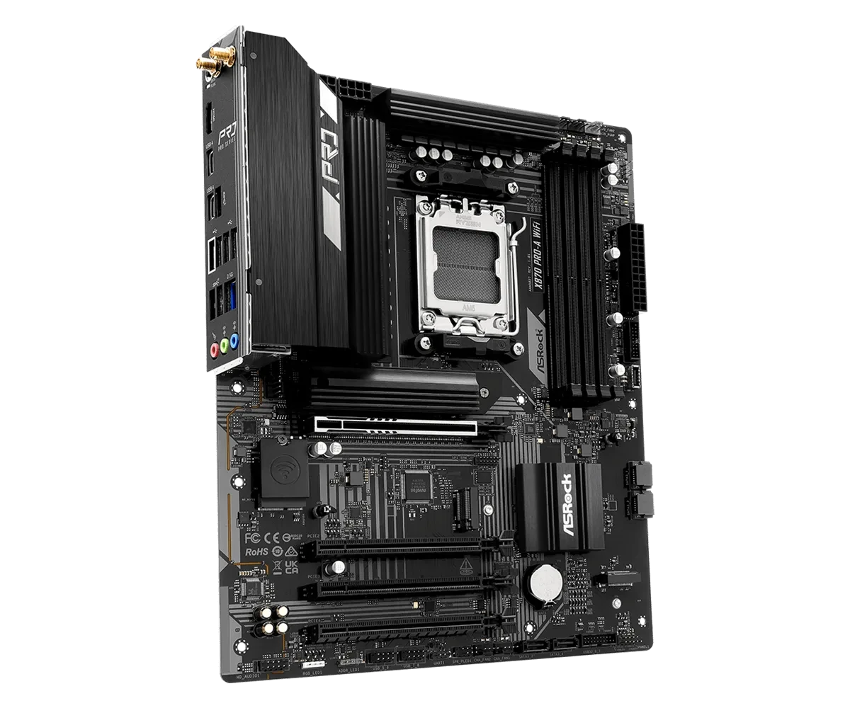 ASRock X870 A Pro WiFi AMD Motherboard AM5 DDR5 WiFi 7 ATX