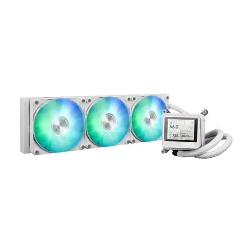ASUS AYW Gaming LC 360 ARGB LCD White Edition, 360mm AIO CPU Liquid Cooler