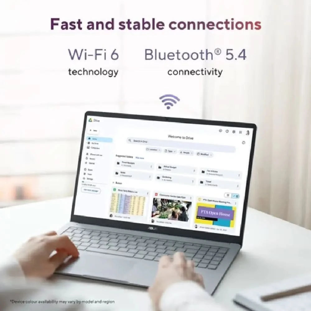 ASUS Chromebook CX1505CTA-S70293, Intel Processor N50, 8GB RAM, 128G eMMC/Intel UHD Graphics, 15.6 inch FHD, Chrome OS