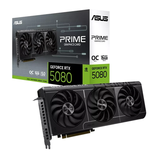 ASUS PRIME GeForce RTX 5080 EVO 16GB GDDR7 OC Edition PCIe 5.0 Graphics Card