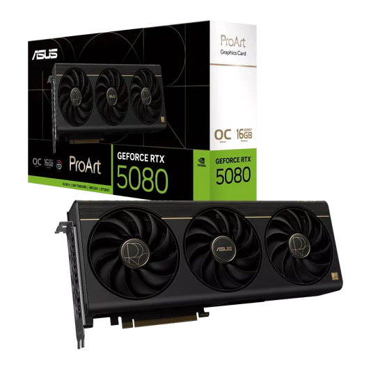 ASUS ProArt GeForce RTX 5080 16GB GDDR7 OC Edition PCIe 5.0 Graphics Card