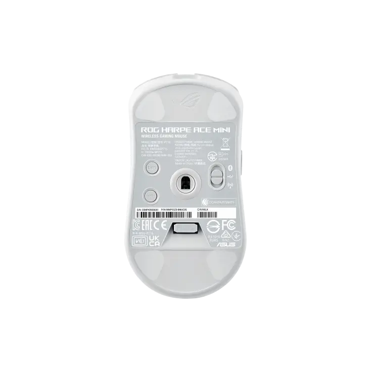 ASUS ROG Harpe Ace Mini Wireless Gaming Mouse, Moonlight White