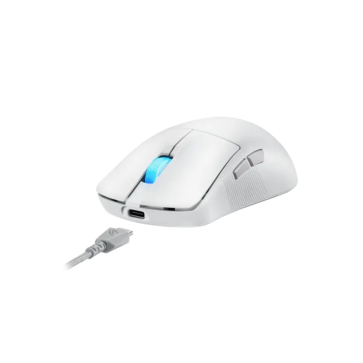 ASUS ROG Harpe Ace Mini Wireless Gaming Mouse, Moonlight White