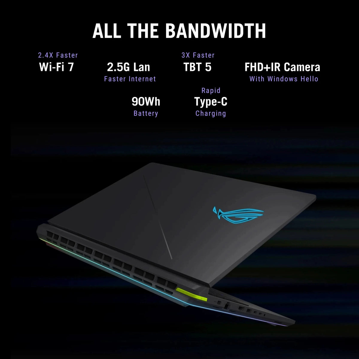 ASUS ROG Strix G16 G615LW-RV148WS, Intel Core Ultra 9 275HX, RTX 5080 GPU, 32GB RAM, 1TB SSD, 16 inch FHD+, Windows 11 Home, Office Home 2024, M365 Basic-1 Year Validity, Gaming Laptop