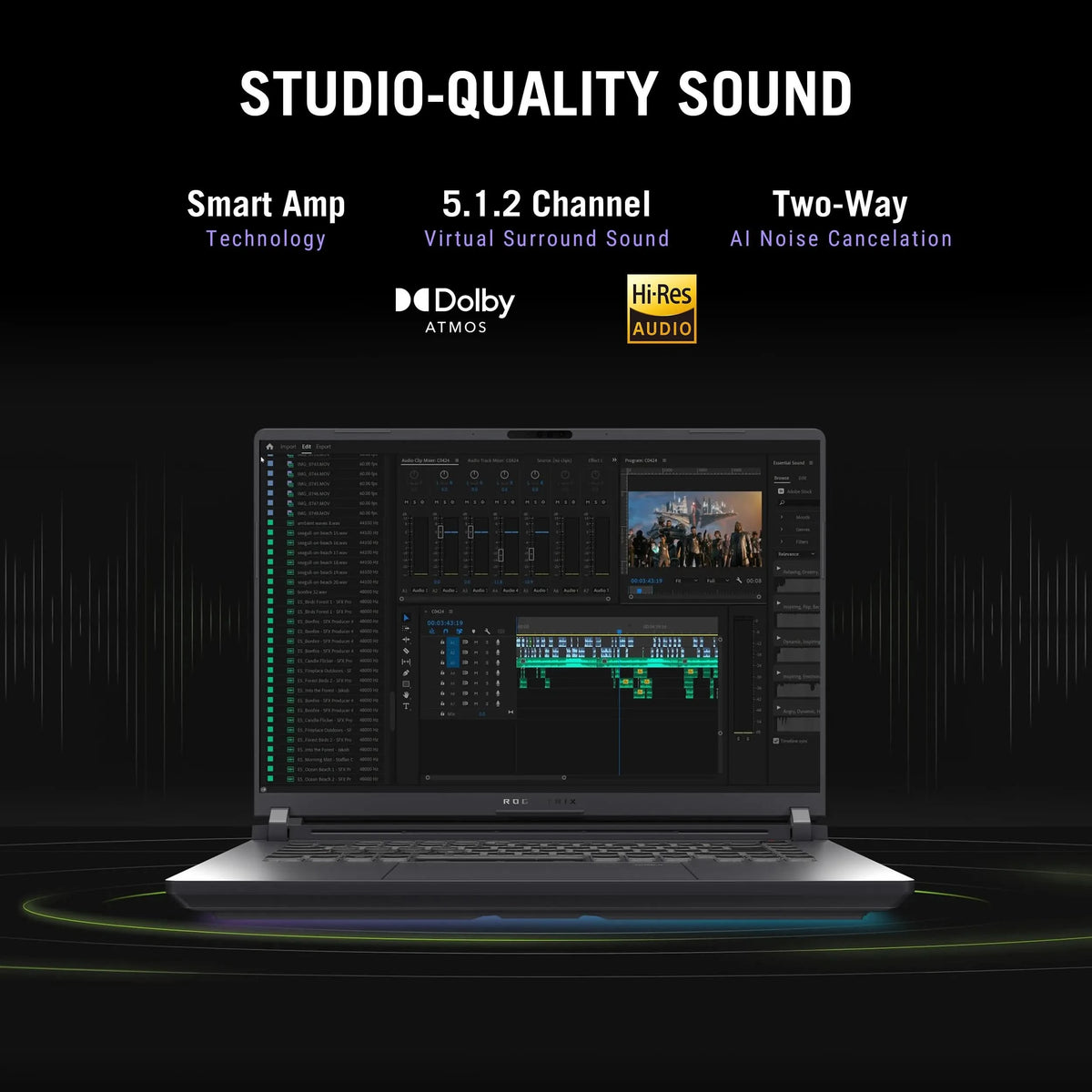 ASUS ROG Strix G16 G615LW-RV148WS, Intel Core Ultra 9 275HX, RTX 5080 GPU, 32GB RAM, 1TB SSD, 16 inch FHD+, Windows 11 Home, Office Home 2024, M365 Basic-1 Year Validity, Gaming Laptop