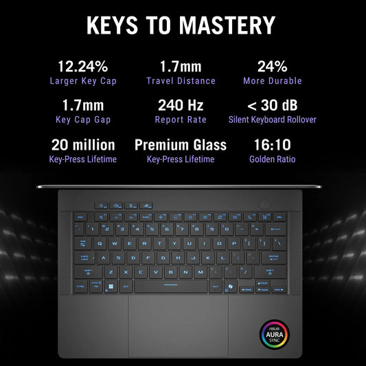 ASUS ROG Zephyrus G14 GA403GM-SY163WS, AMD Ryzen AI 9 465, RTX 5060 GPU, 16GB, 1TB, 14 inch 3K Resolution, Windows 11 Home, Microsoft Office Home 2024, Microsoft 365 Basic, Gaming Laptop