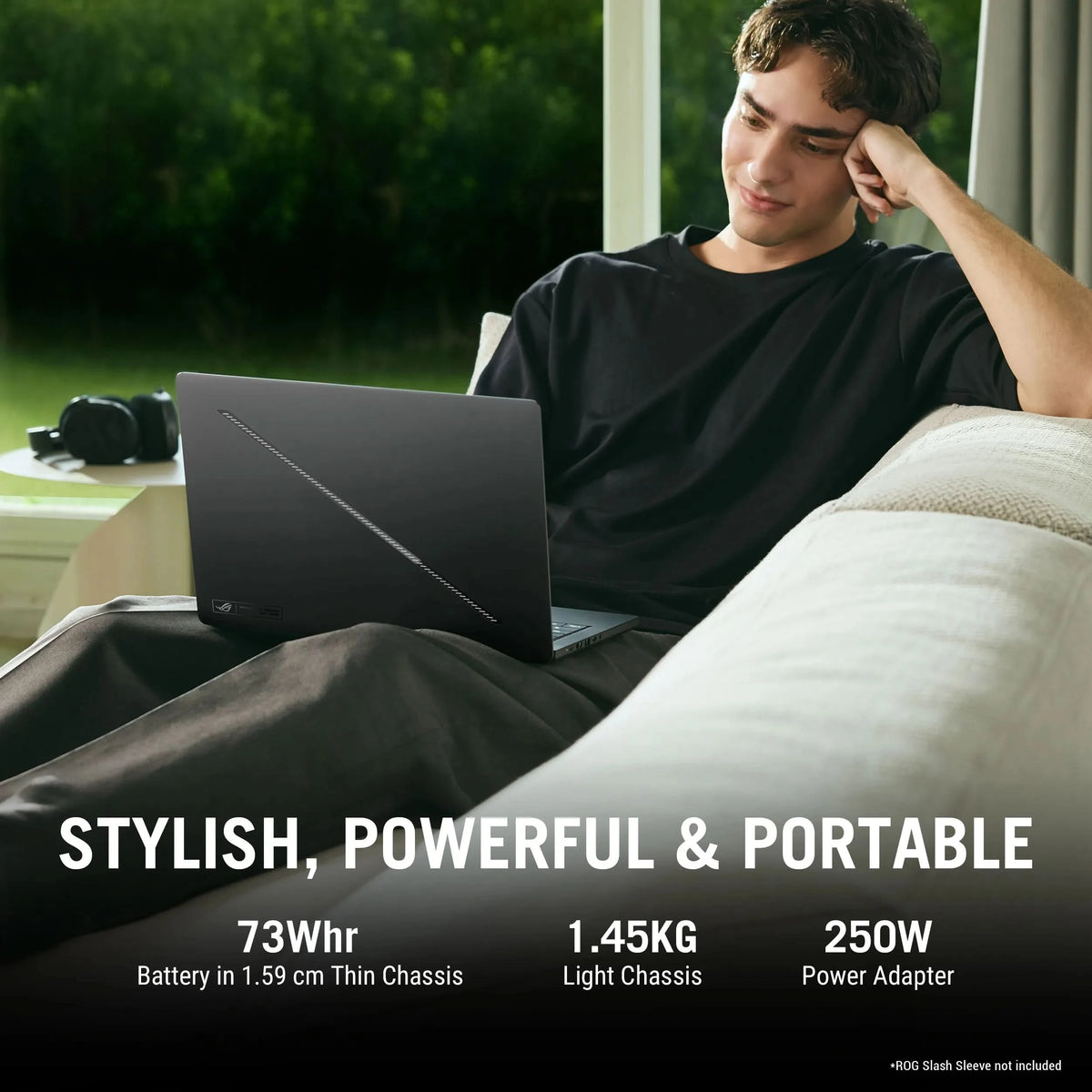ASUS ROG Zephyrus G14 GU405AP-SY041WS, Intel Core Ultra 9 386H, RTX 5070 GPU, 32GB RAM, 1TB SSD, 14 inch 3K Resolution, Windows 11 Home, Microsoft Office Home 2024, Microsoft 365 Basic, Gaming Laptop