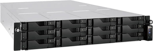ASUSTOR AS6512RD 12-Bay NAS | 2.5GbE, 8GB DDR4, Energy-Efficient Rackmount Storage Server