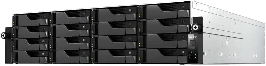 ASUSTOR AS7216RDX 16-Bay NAS | Dual 10GbE + GbE, 16GB DDR5 ECC, Energy-Efficient Rackmount Server